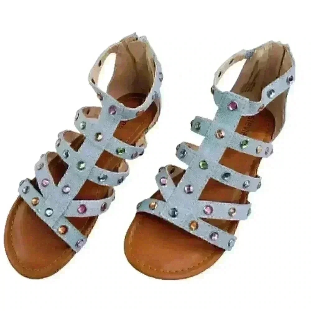 Stevies Big Kids Girl My Squad Embellished Denim